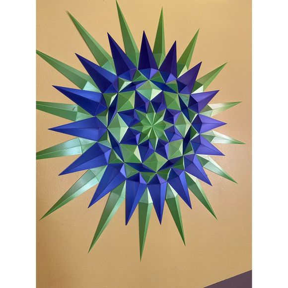 DGEmily Geometric Sun Wall Art | Large-Scale Wall Decor | Custom Sizes!! - Picture 1 of 5